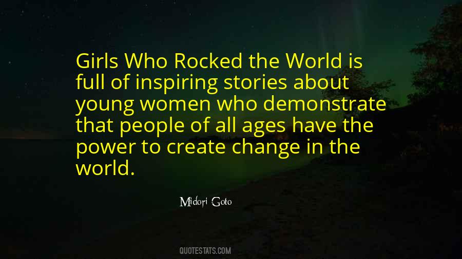 People Who Change The World Quotes #1375425