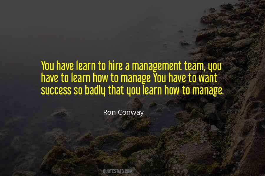 Team Management Quotes #1300226