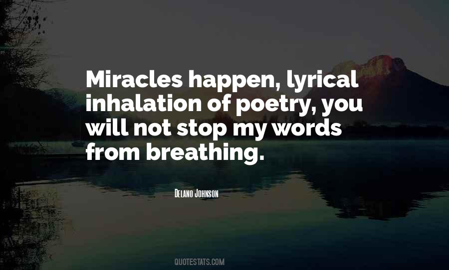 Breathing Words Quotes #775035