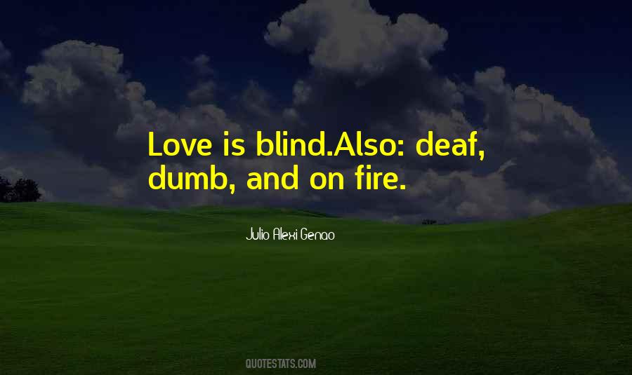 Blind And Deaf Quotes #157884