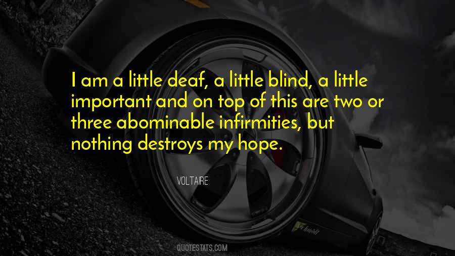 Blind And Deaf Quotes #735192