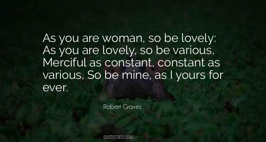 Quotes About Lovely Woman #264885