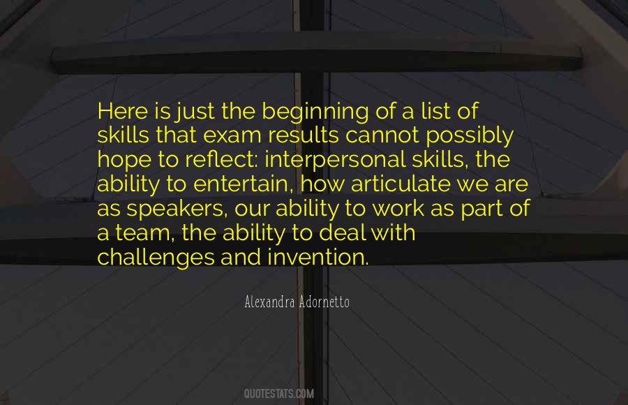 Skills The Quotes #399492