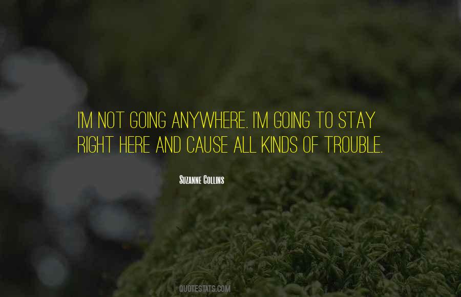 Cause Of Trouble Quotes #7910