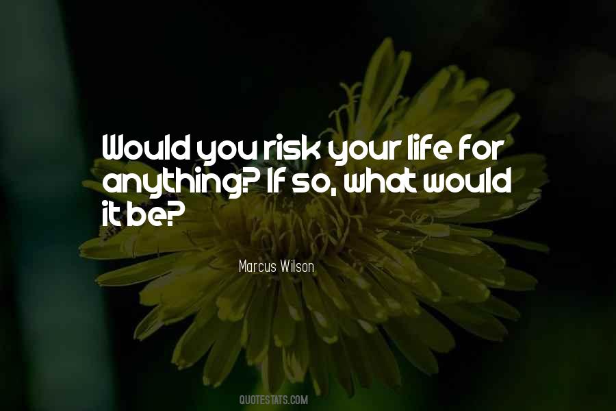 Risk Life Quotes #148136