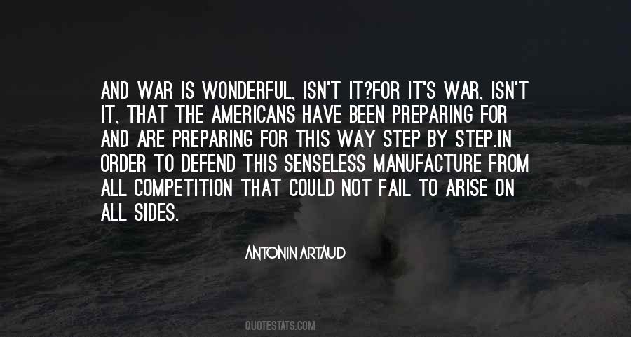 Senseless War Quotes #143165