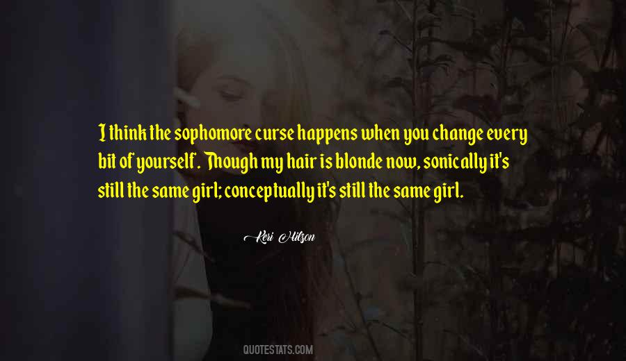 Blonde Girl Quotes #1648495