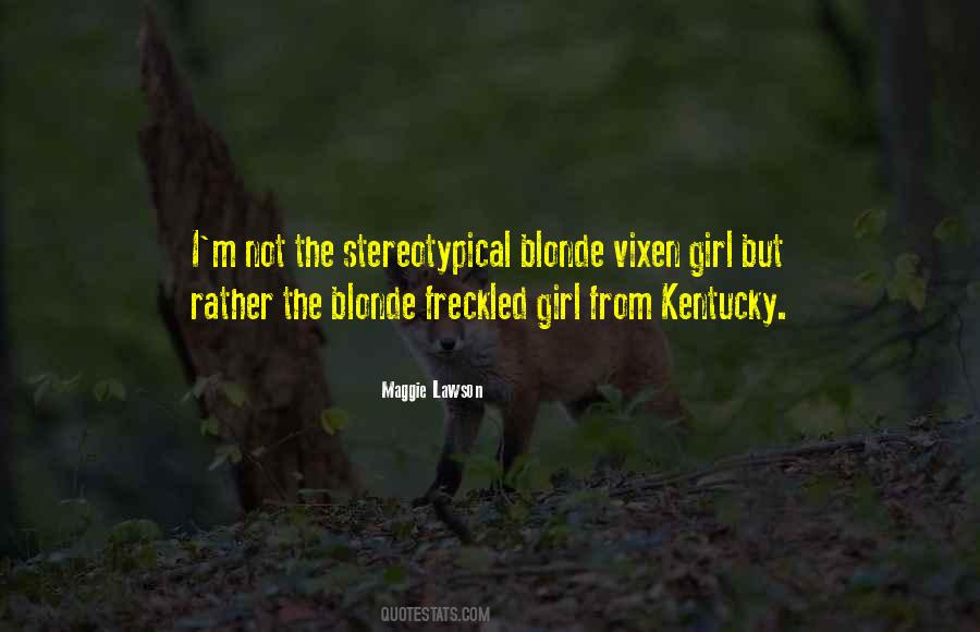 Blonde Girl Quotes #545703