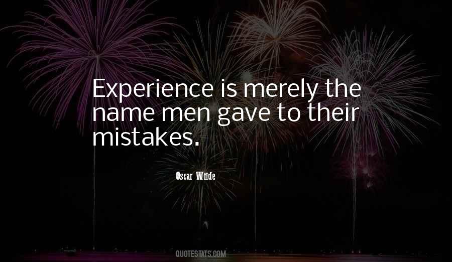 Experience Mistakes Wisdom Quotes #1441932