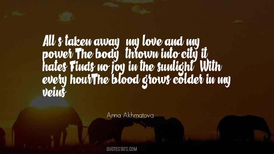 Blood And Love Quotes #291087