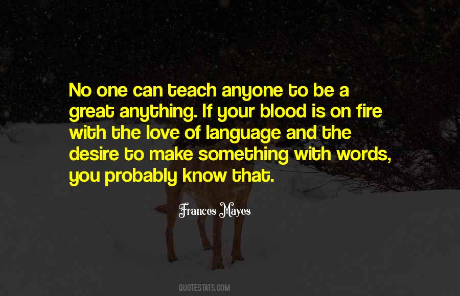Blood And Love Quotes #500052