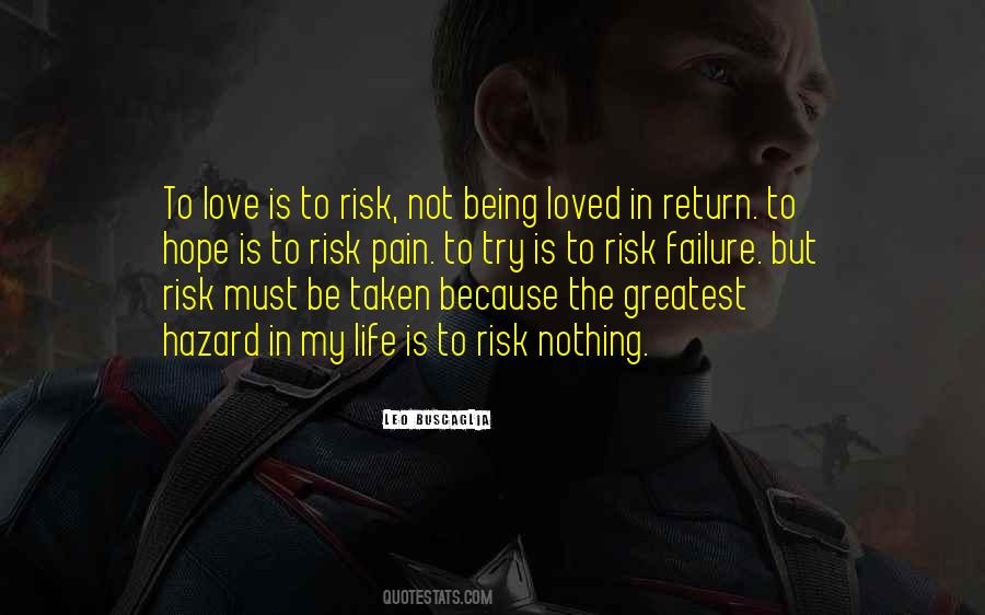 Love Risk Quotes #328497