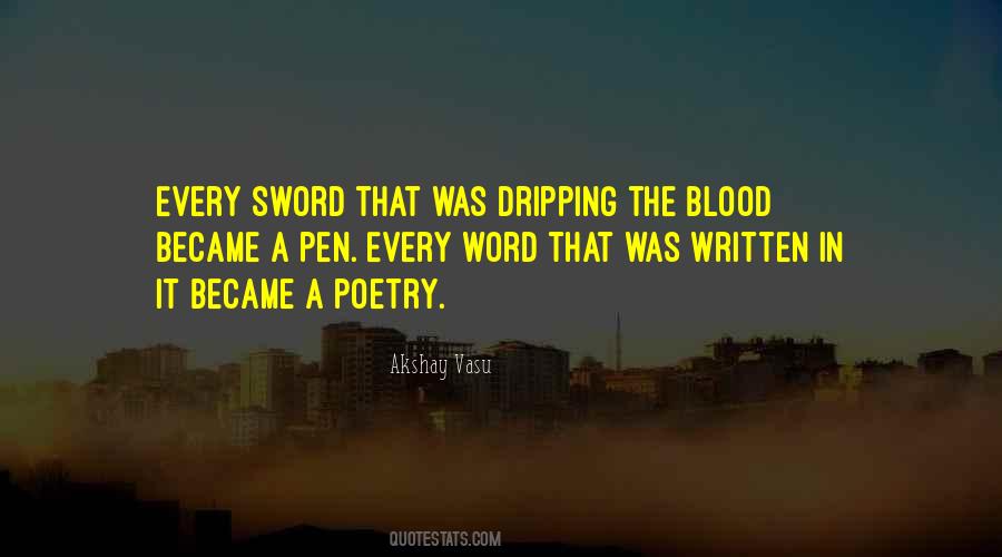 Blood Dripping Quotes #1763406