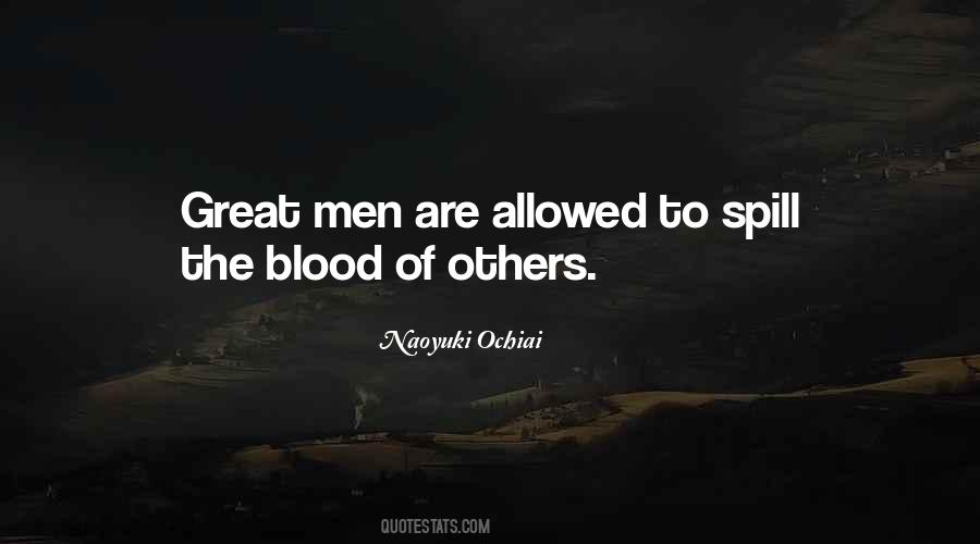 Blood Spill Quotes #879222