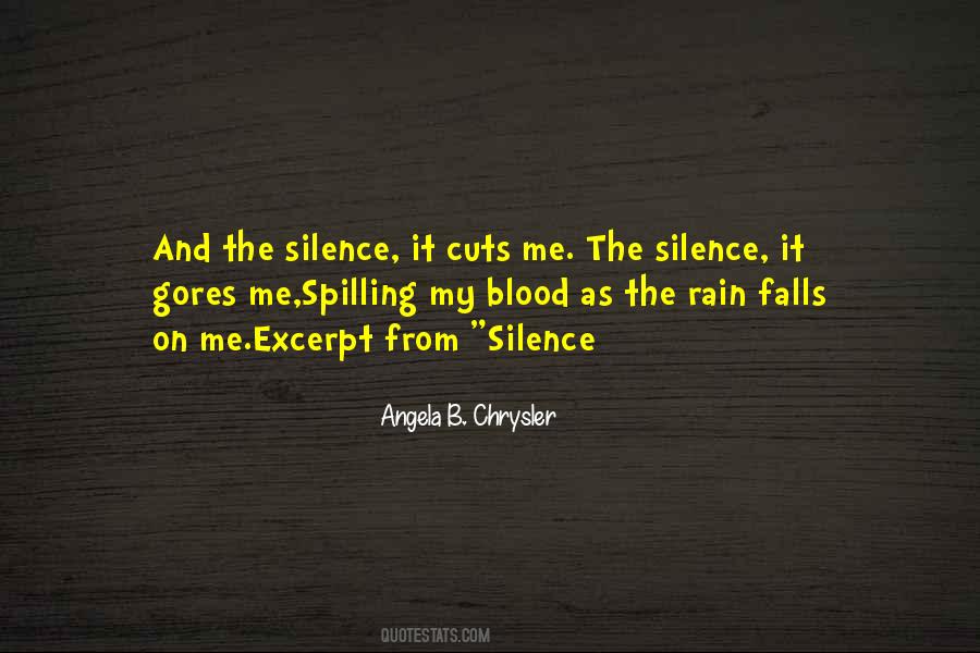 Blood Spilling Quotes #1253322