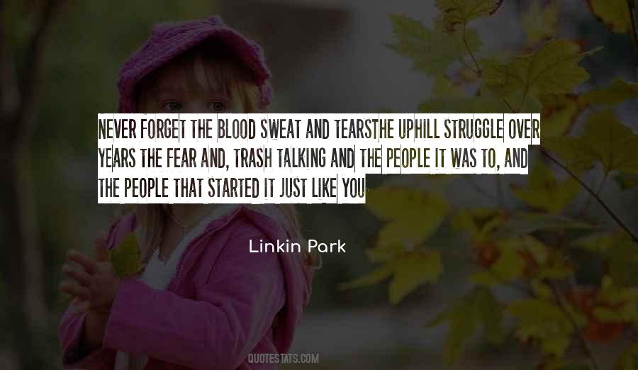 Blood Sweat Tears Quotes #1388017