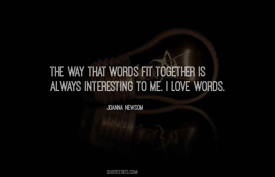 Quotes About Love Words #1247255