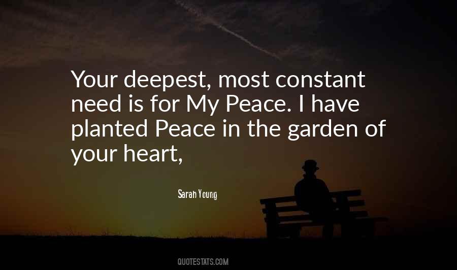 Garden Of Peace Quotes #91469