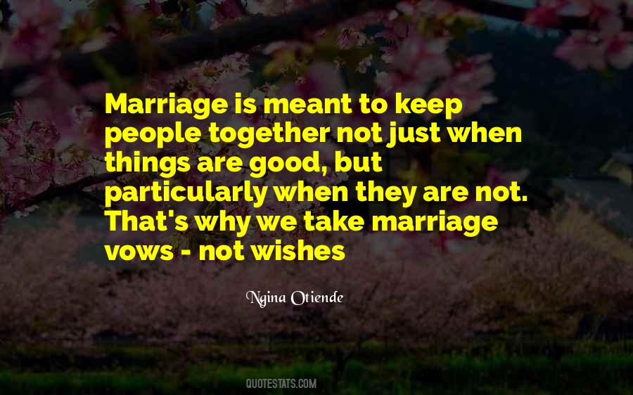 Vows Marriage Quotes #471619