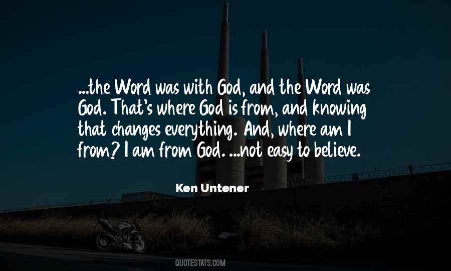 Word Was God Quotes #146052