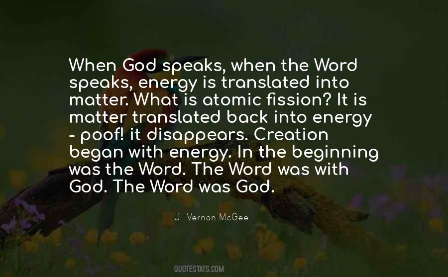 Word Was God Quotes #776088
