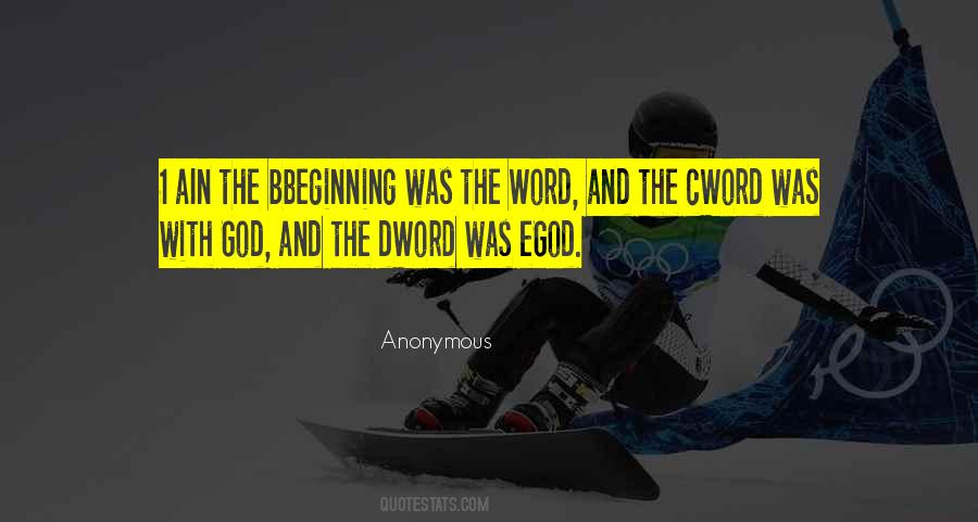 Word Was God Quotes #811469