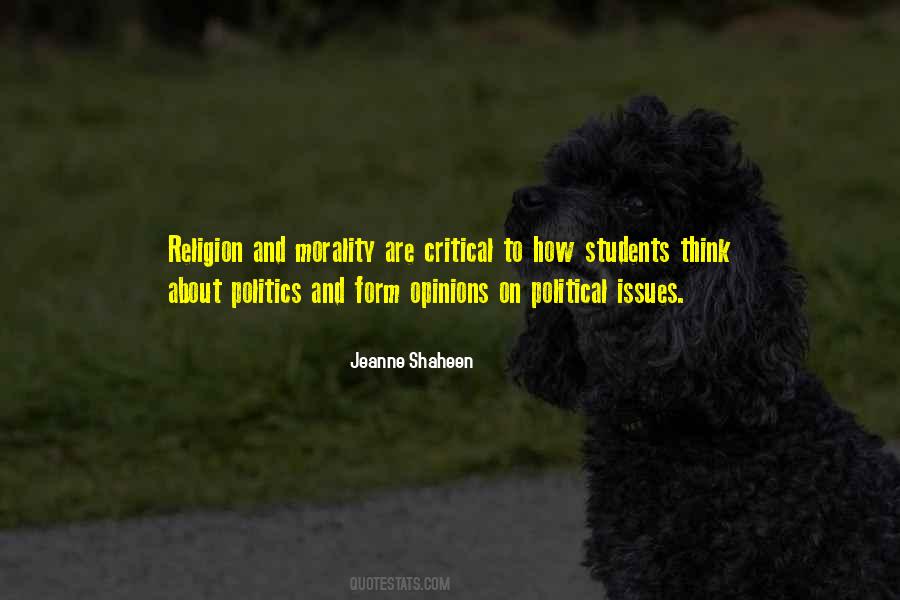 Morality In Politics Quotes #1133159