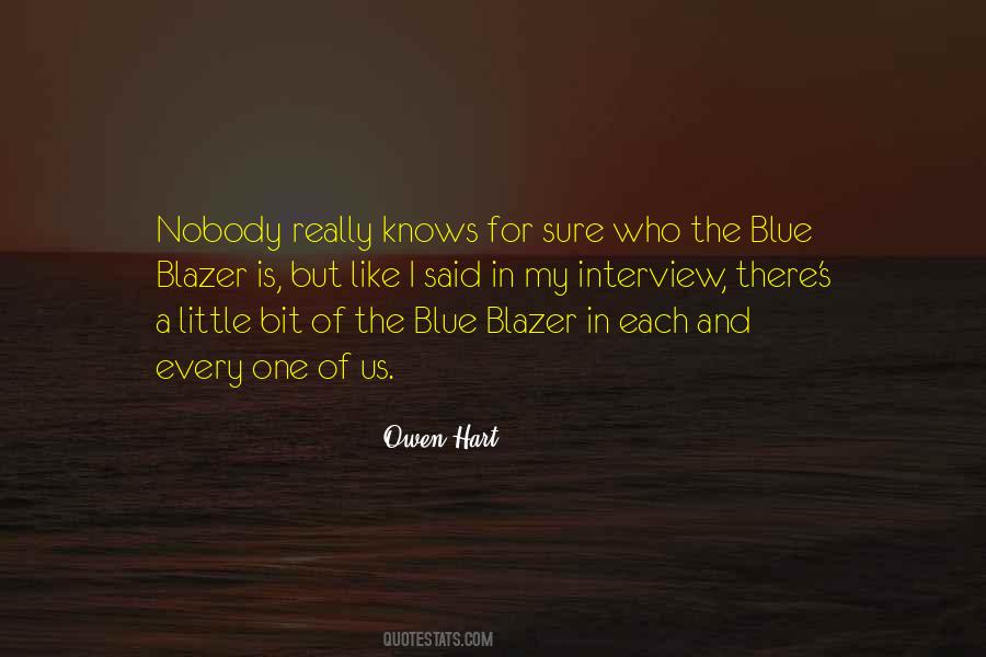Blue Blazer Quotes #514593