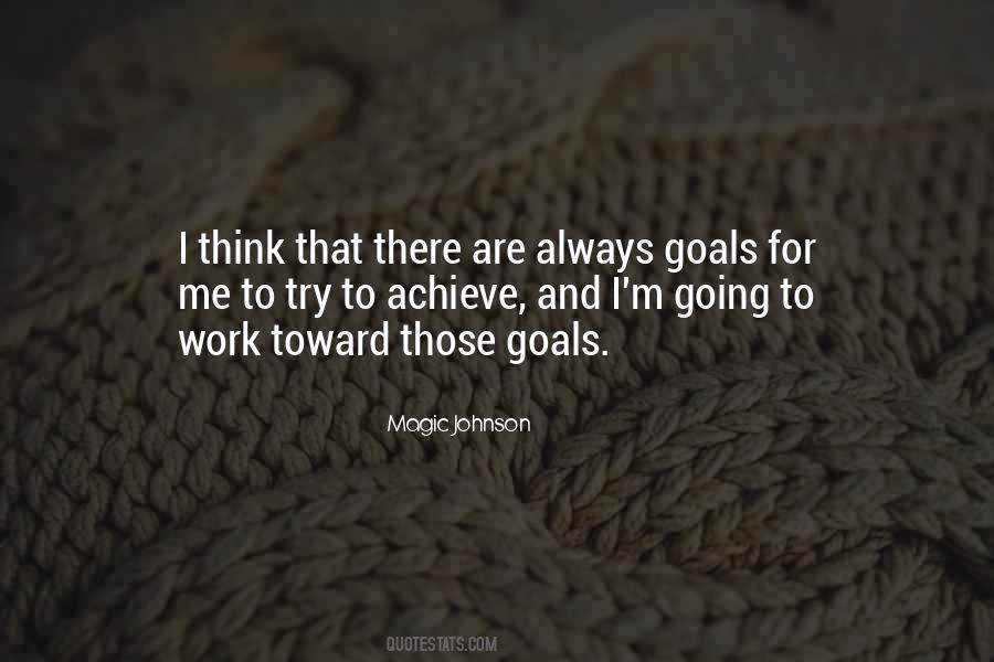 Work Goals Quotes #221807