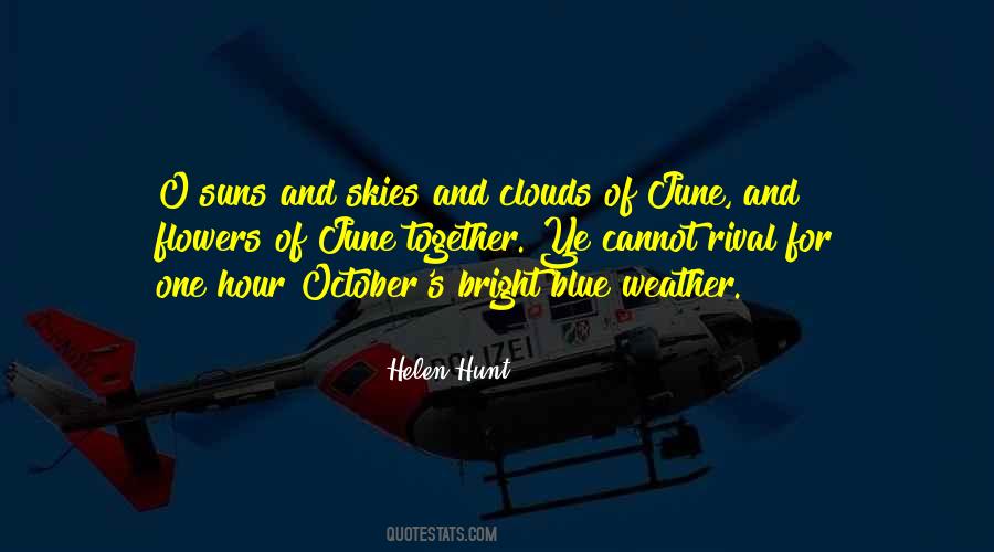 Blue Sky Clouds Quotes #436800