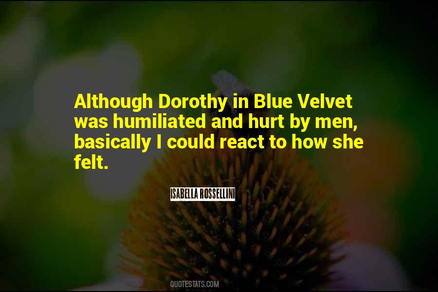 Blue Velvet Quotes #385622