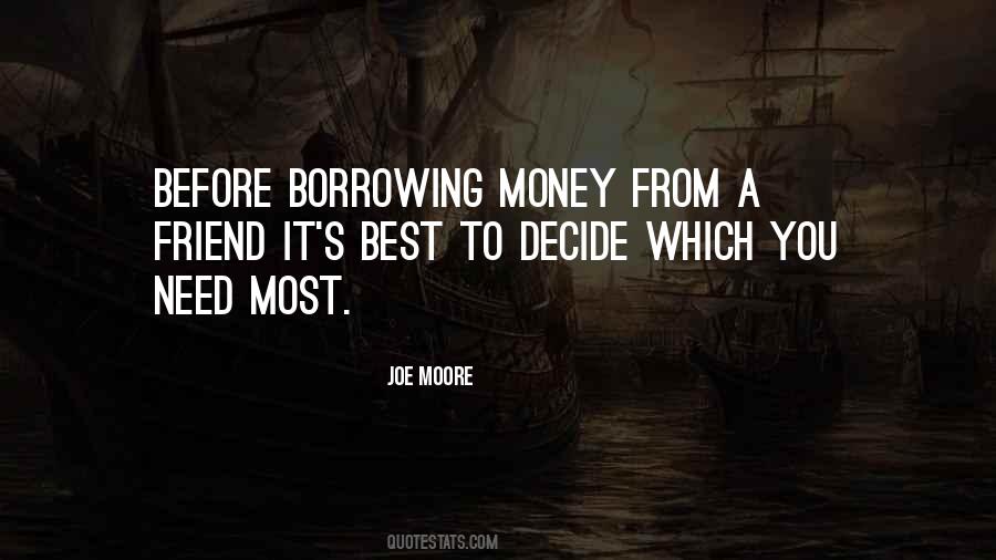 Money Borrowing Quotes #1596447