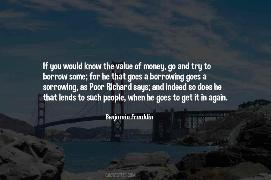 Money Borrowing Quotes #446329