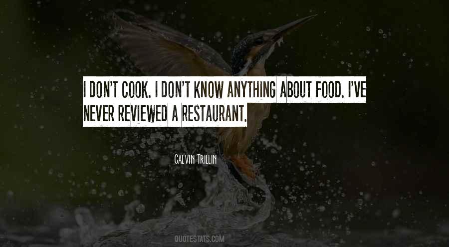 Restaurant Food Quotes #369670