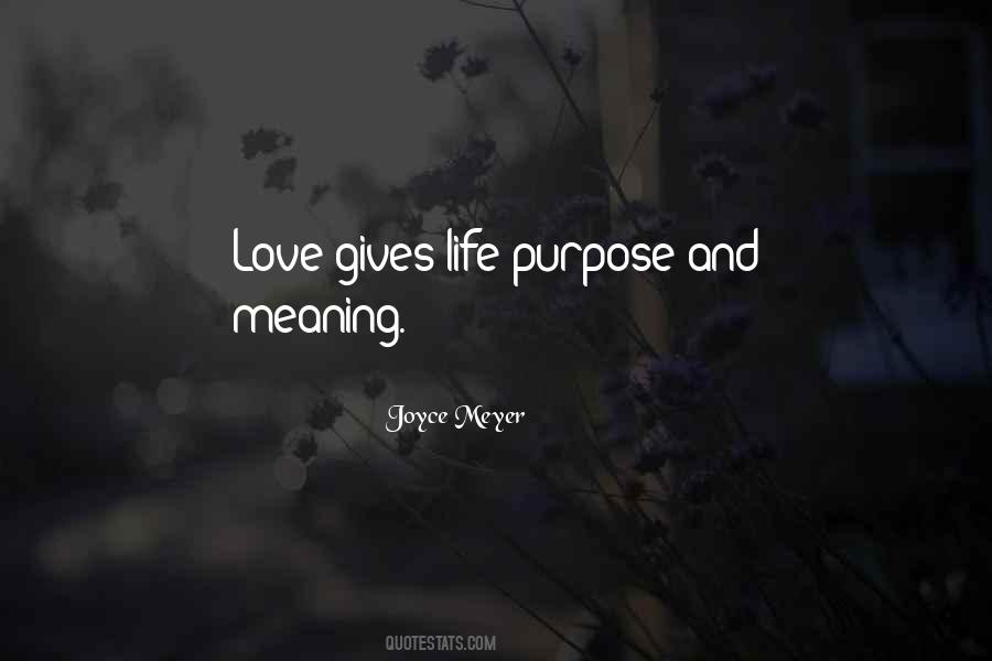 Meaning Purpose Quotes #329397