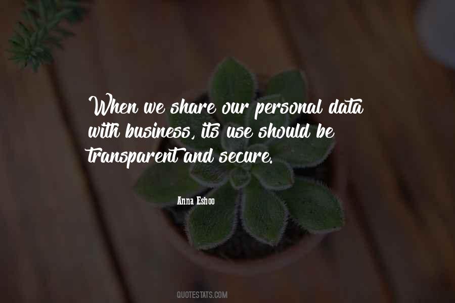 Non Personal Data Quotes #1180100