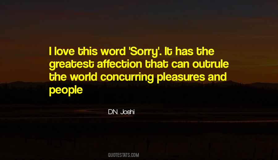 Word Sorry Quotes #1228255
