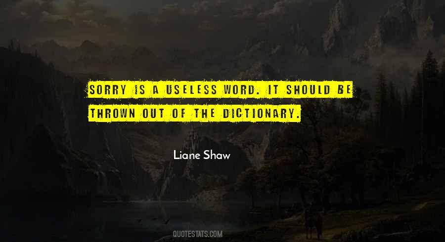 Word Sorry Quotes #1243683
