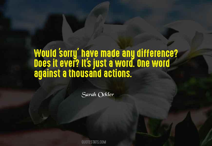 Word Sorry Quotes #1273859