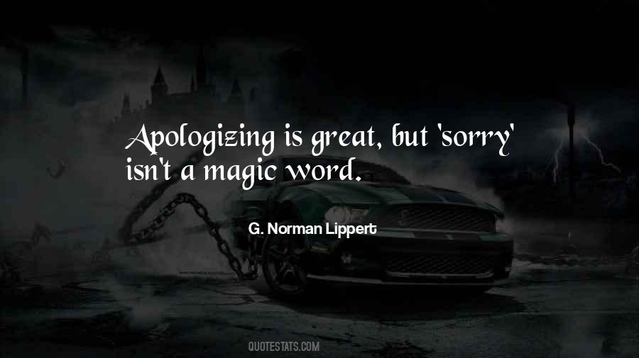 Word Sorry Quotes #1866112