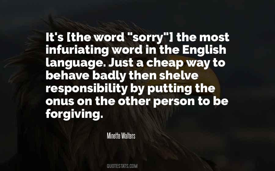 Word Sorry Quotes #296642