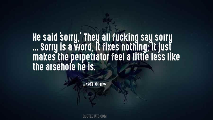 Word Sorry Quotes #543136