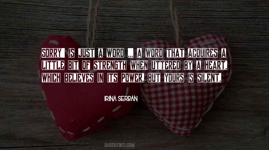 Word Sorry Quotes #611528