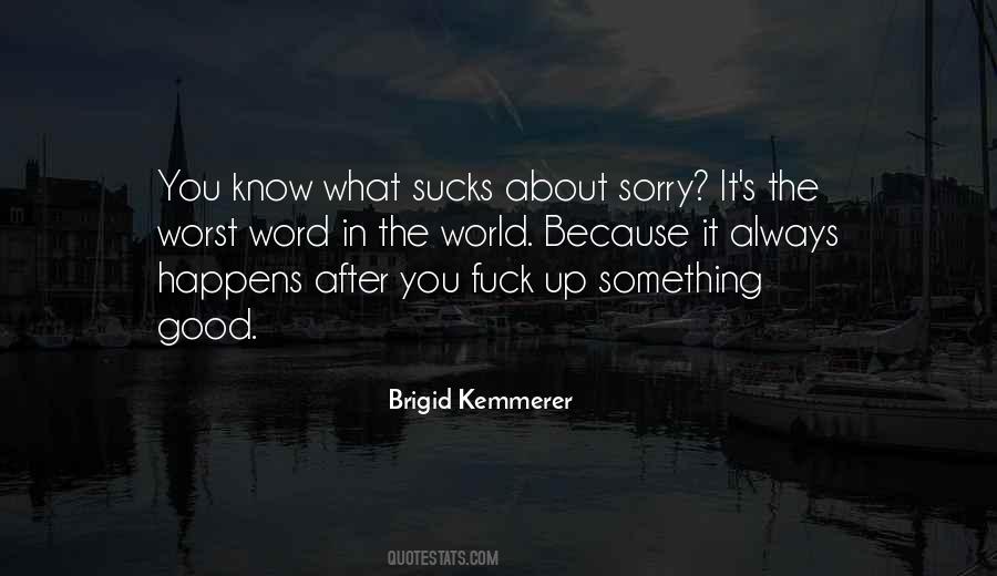 Word Sorry Quotes #967908