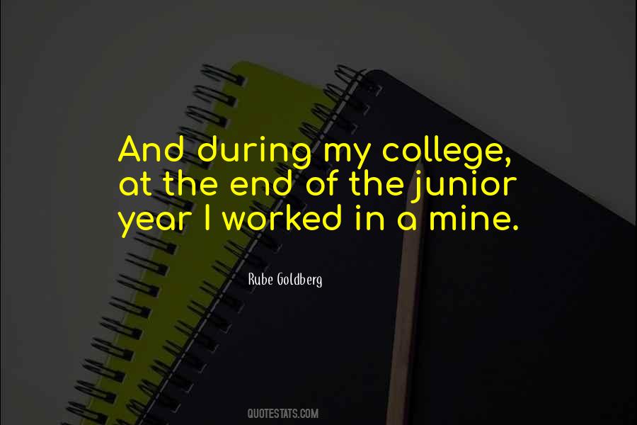 Junior Year In College Quotes #695921