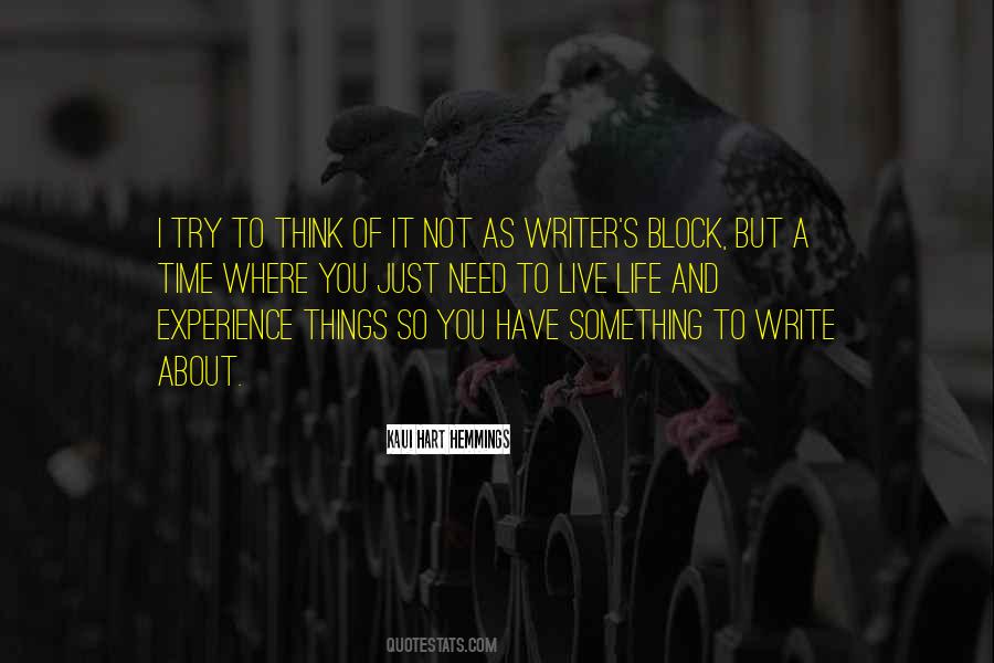 Life Of A Writer Quotes #176307