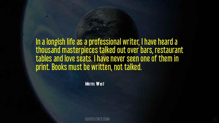 Life Of A Writer Quotes #43401
