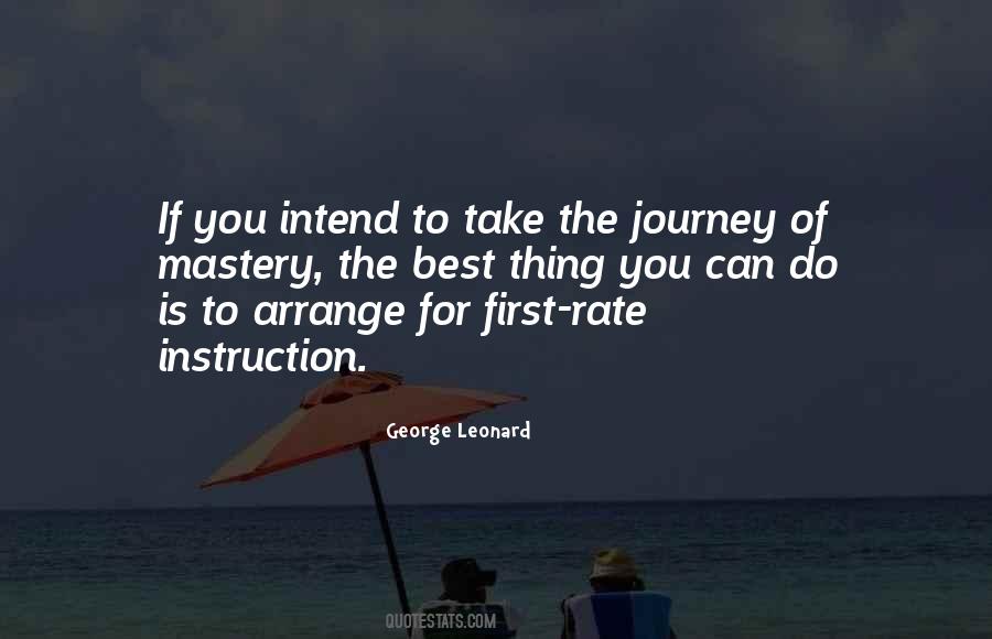 George Leonard Mastery Quotes #853671