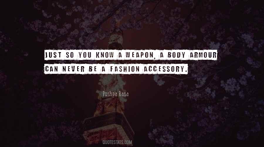 Body Armour Quotes #1579903