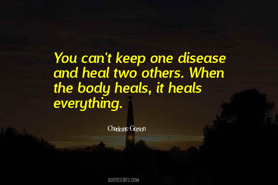 Body Heals Itself Quotes #290424